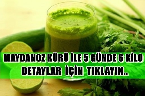 Maydanoz kürü ile aç kalmadan 5 günde 6 kilo verin!