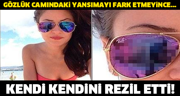 Rezil oldu! Gözlük camındaki yansımayı fark etmeyince...