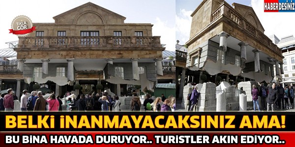 Belki İnanmayacaksınız Ama Bu Bina Havada Duruyor... Turistler Akın Akın Geliyor...