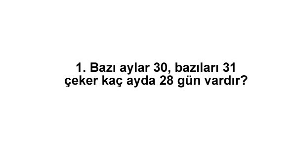 İQ seviyeniz bakın kaç çıkacak! Sadece 5 dakikanızı ayırın!