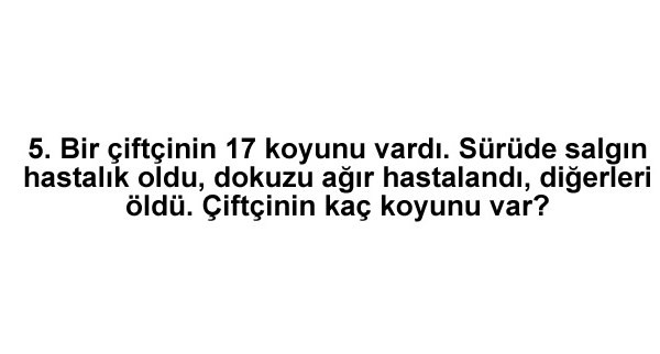 İQ seviyeniz bakın kaç çıkacak! Sadece 5 dakikanızı ayırın!