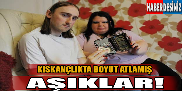 Kıskançlıkta boyut atlamış aşıklar!