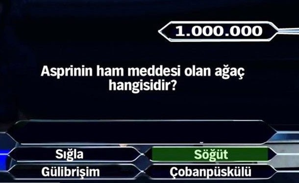 Kimsenin göremediği 1 milyon TL'lik sorular..!