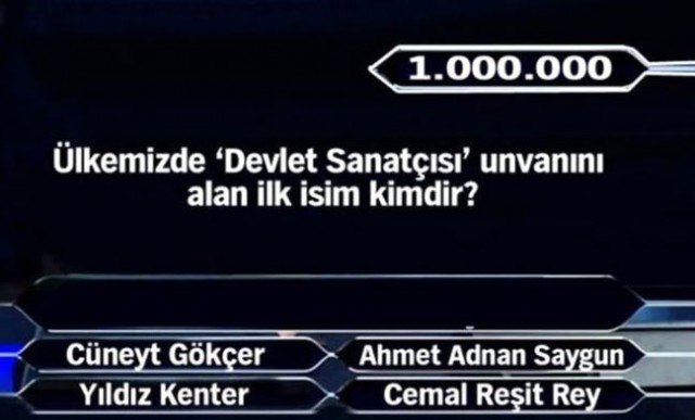 Kimsenin göremediği 1 milyon TL'lik sorular..!