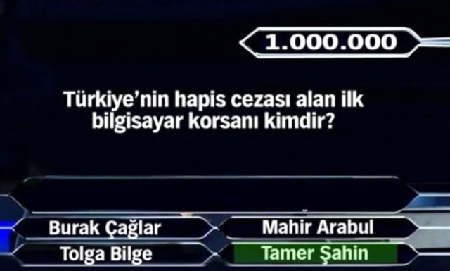 Kimsenin göremediği 1 milyon TL'lik sorular..!