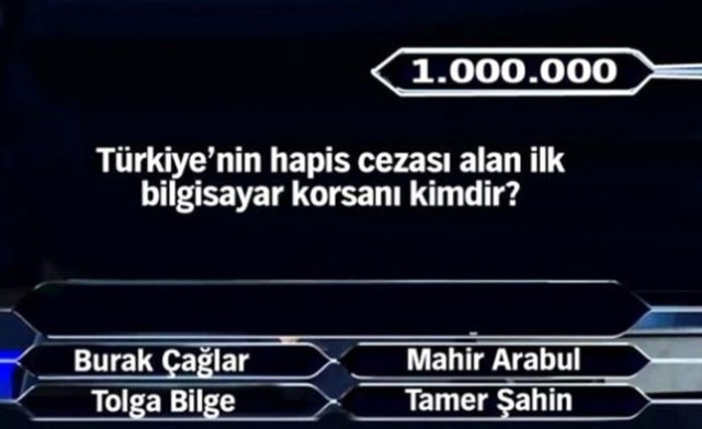 Kimsenin göremediği 1 milyon TL'lik sorular..!