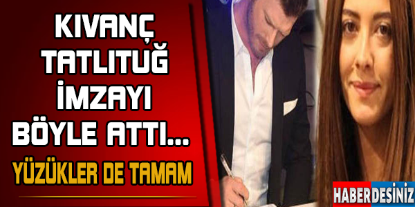 Kıvanç Tatlıtuğ ile Başak Dizer yüzük taktı