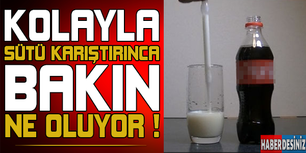 Kolayla sütü karıştırınca bakın neler oluyor ! Çok şaşıracaksınız...