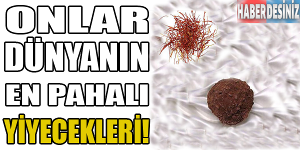 Onlar dünyanın en pahalı yiyecekleri!