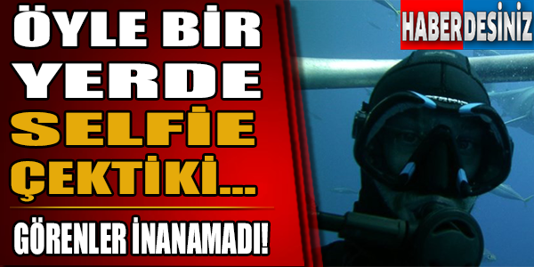 Öyle bir yerde selfie çekindiki...