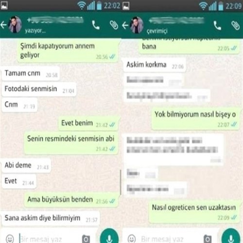 İŞTE O MİDE BULANDIRAN MESAJLAR!  WHATSAPP SAPIĞINDAN 10 YAŞINDAKİ KIZA CİNSEL MESAJLARI ŞOKE ETTİ! BEN SENİN YANINDA OLSAYDIM...