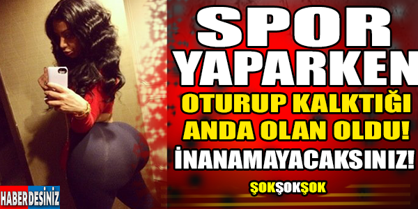 Spor yaparken olan oldu...