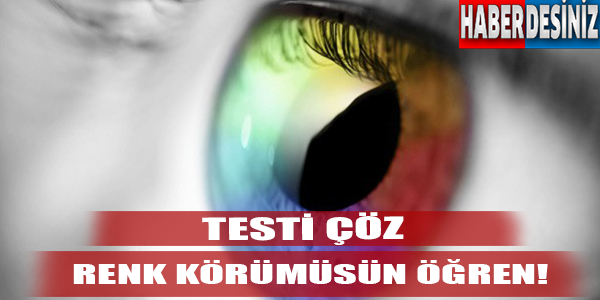 Testi çöz renk körümüsün öğren!