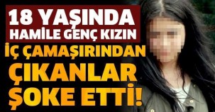 18 Yaşında Hamile Genç Kızın İç Çamaşırından Çıkanlar Görenleri Şoke Etti…