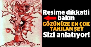 RESİME DİKATLİ BAKIN! GÖZÜNÜZE ENÇOK TAKILAN ŞEY SİZİ ANLATIYOR!