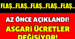 SON DAKİKA! ASGARİ ÜCRET DEĞİŞİYOR..! İŞTE YENİ ÜCRET...