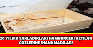 20 YILDIR SAKLADIKLARI HAMBURGERİ AÇTILAR VE GÖZLERİNE İNANAMADILAR! ŞOK OLACAKSINIZ..!