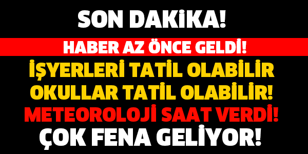 TATİL GELİYOR!