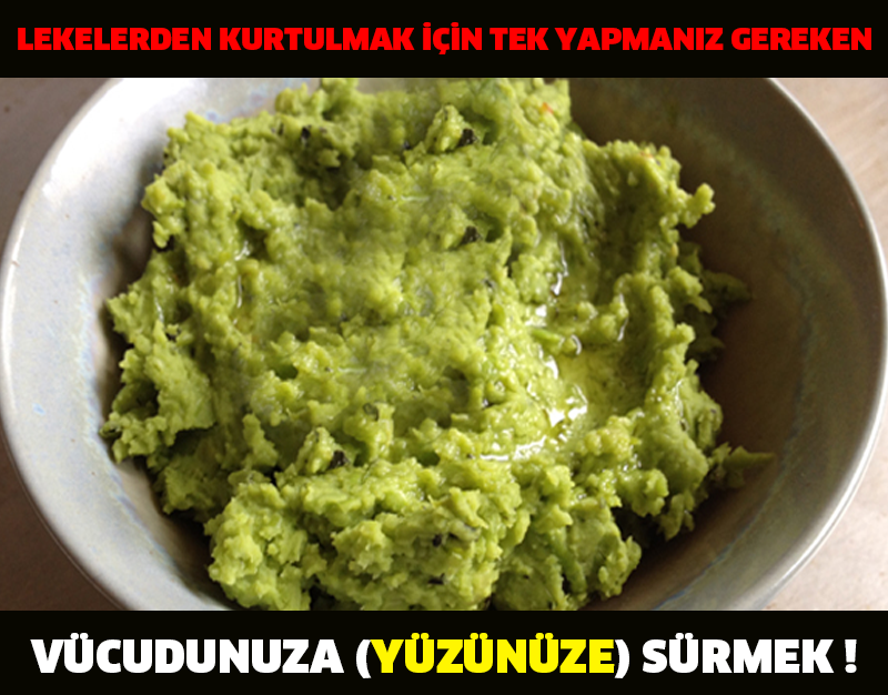 LEKELERDEN KURTULMAK İÇİN TEK YAPMANIZ GEREKEN VÜCUDUNUZA (YÜZÜNÜZE) SÜRMEK !