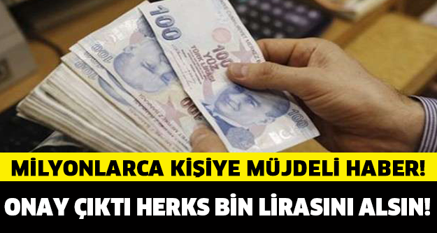 Dikkat! Herkes bin lirasını alsın!