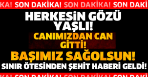 SINIR ÖTESİNDEN ŞEHİT HABERİ GELDİ!