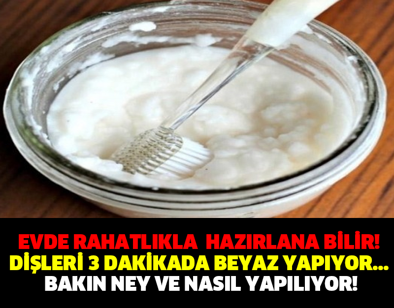 WEVDE RAHATLIKLA HAZIRLANA BİLİR! DİŞLERİ 3 DAKİKADA BEYAZ YAPIYOR... BAKIN NEY VE NASIL YAPILIYOR!