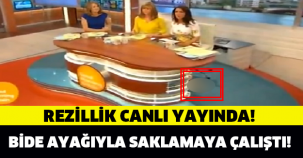 Ayağıyla Gizlemeye Çalıştı Ama...