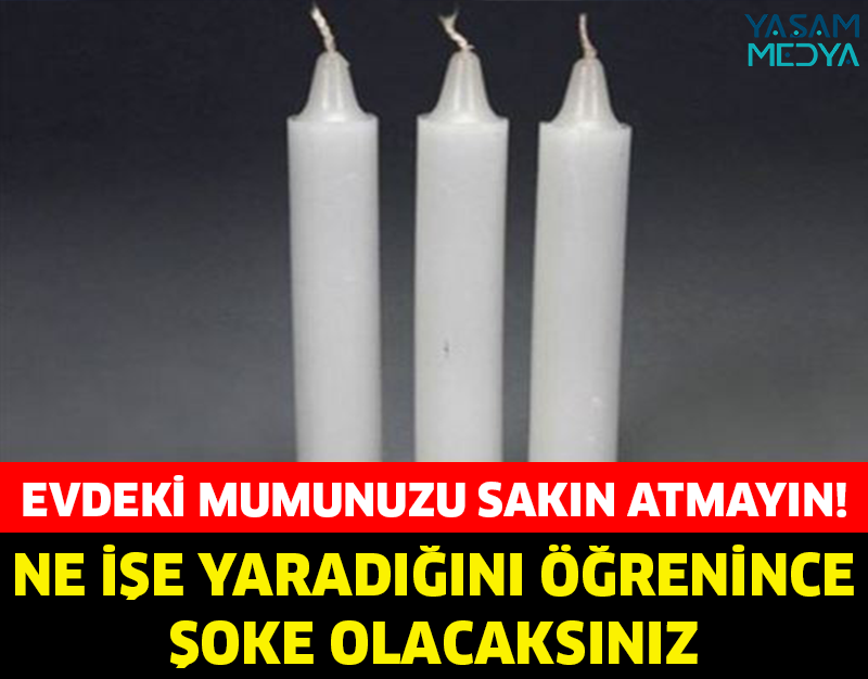 EVDEKİ MUMUNUZU SAKIN ATMAYIN! NE İŞE YARADIĞINI ÖĞRENİNCE ŞOKE OLACAKSINIZ!