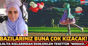 Böyle Moda Mı Olur ! Lolita Kızlarından Esinlenen Tesettür Modası..