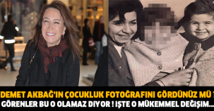 DEMET AKBAĞ'IN ÇOCUKLUK FOTOĞRAFINI GÖRDÜNÜZ MÜ ? YOK ARTIK DİYECEKSİNİZ...