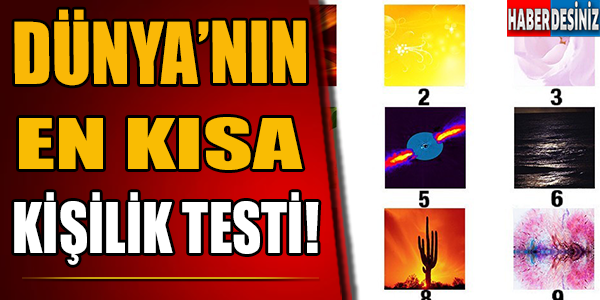 Dünya'nın En Kısa Kişilik Testi!