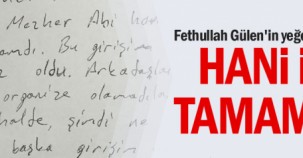 FETHULLAH Mehmet Mezher Gülen'e gönderilmek istendiği belirtilen bir not bulundu...