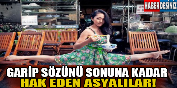 Garip sözünü sonuna kadar hak eden Asyalılar!