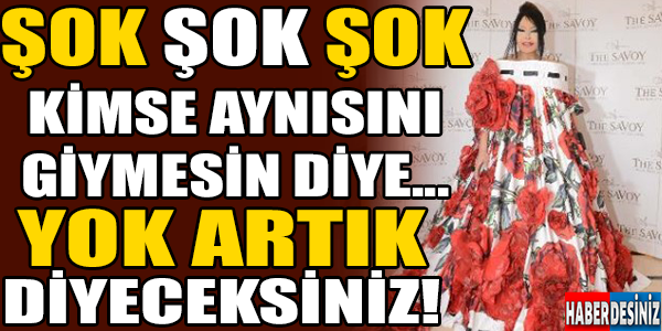 Kimse giymesin diye 150 metre kumaş aldı