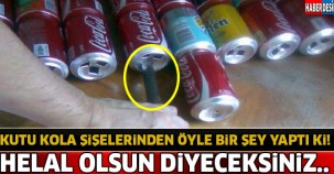 Kutu Kola Şişelerinden Öyle Bir Şey Yaptı Ki ! Helal Olsun Diyeceksiniz...