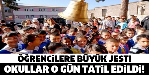 Okullar Tatil Edildi