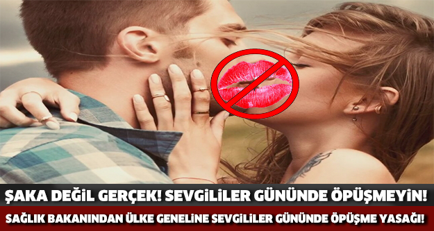 Sağlık bakanından beklenmedik ceza! Sevgililer günü öpüşenlere...