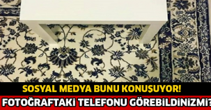 SOSYAL MEDYA BUNU KONUŞUYOR! FOTOĞRAFTAKİ TELEFONU GÖREBİLDİNİZ Mİ?