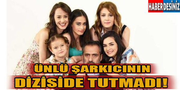 Ünlü şarkıcının dizisi de tutmadı!