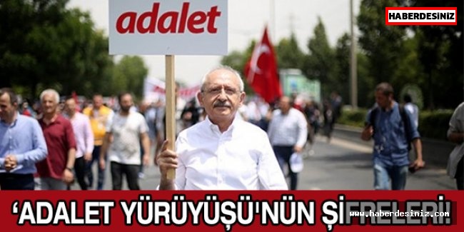 ‘Adalet Yürüyüşü'nün şifreleri!