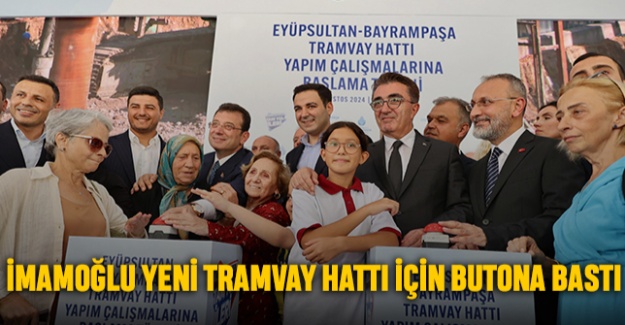 İmamoğlu Yeni Tramvay Hattı İçin Butona Bastı