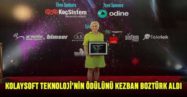 Kolaysoft Teknoloji’nin Ödülünü Kezban Boztürk Aldı