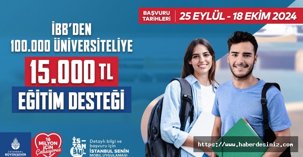 'Genç Üniversiteli Eğitim Desteği'ne başvurular başladı