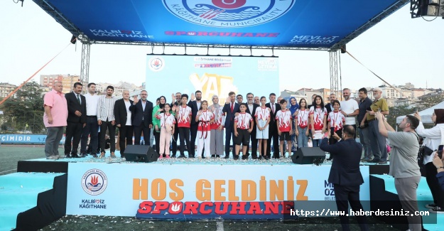 Kağıthane'de spor coşkusu yaşandı