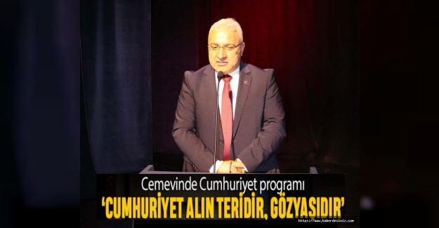 Cemevinde Cumhuriyet gecesi