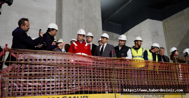 İmamoğlu metro harttını inceledi