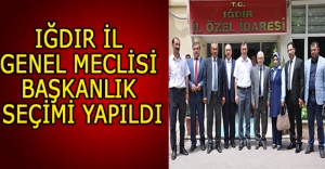 IĞDIR İL GENEL MECLİSİ BAŞKANLIK SEÇİMİ YAPILDI