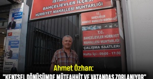 Ahmet Özhan: "Kentsel Dönüşümde Müteahhit ve Vatandaş Zorlanıyor"