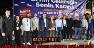 Başkan Mutlu Senin Geleceğin, Senin Kararın Sloganıyla Halkla Buluştu