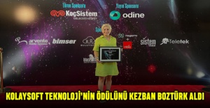 Kolaysoft Teknoloji’nin Ödülünü Kezban Boztürk Aldı